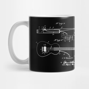 Guitar Vintage Patent Drawing Mug